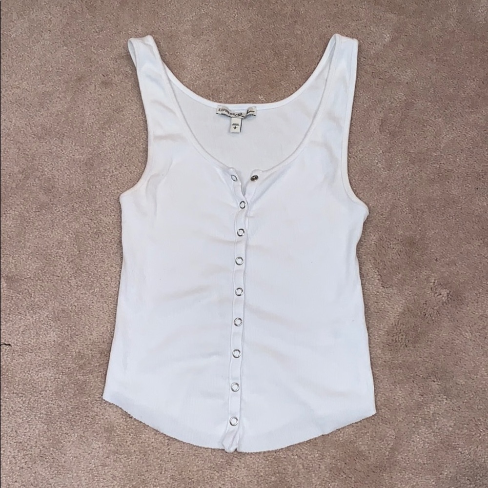 White Express Tank Top